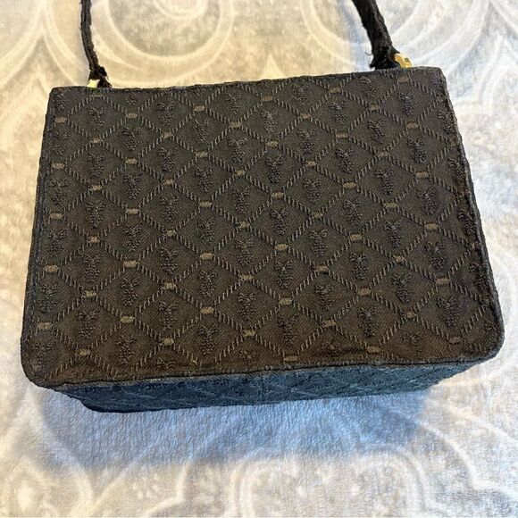 kleinberg sherrill black top handle shoulder bag - Picture 2 of 5